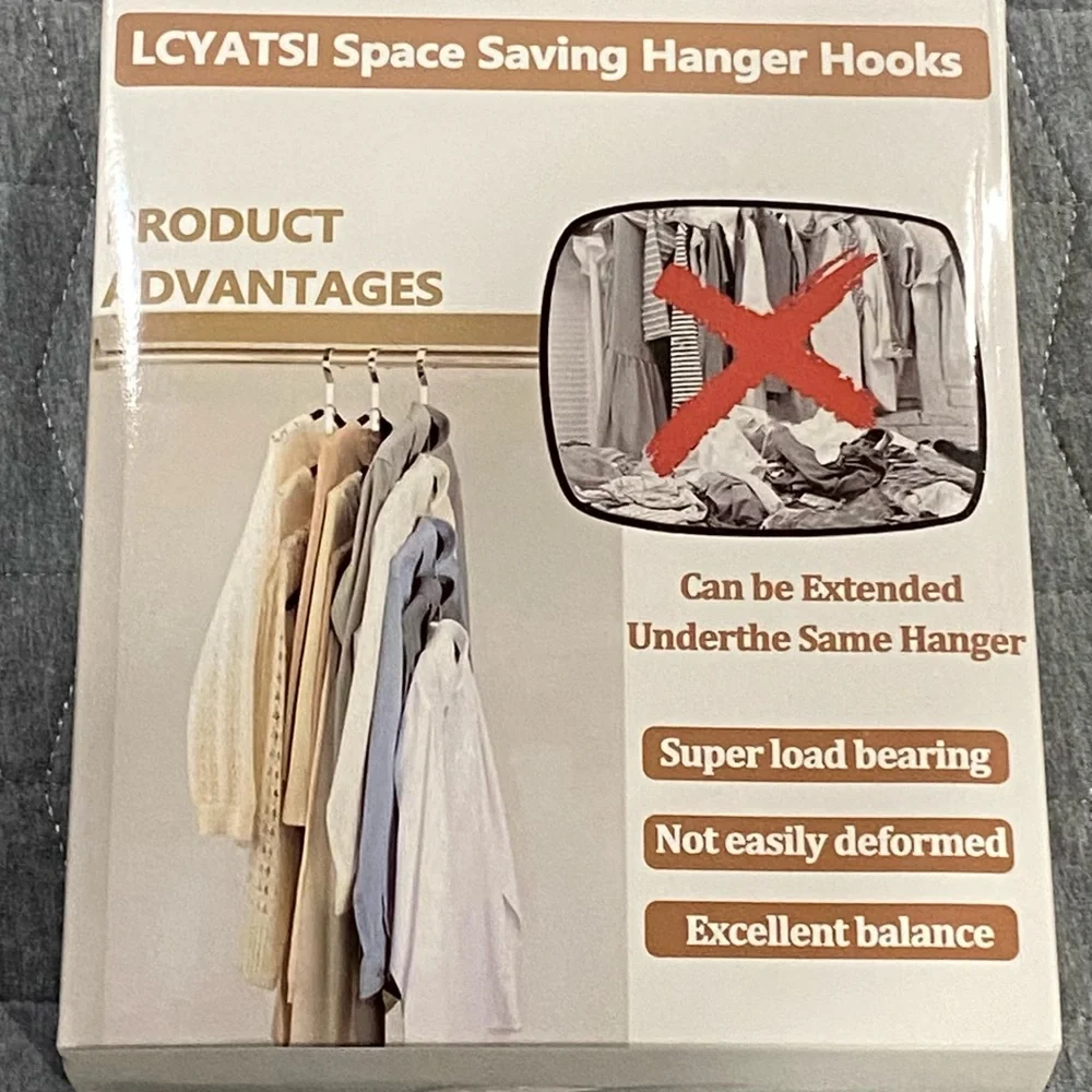 25 pcs Clothes Hanger Connector Hooks Closet Organizer Space Saving Clip